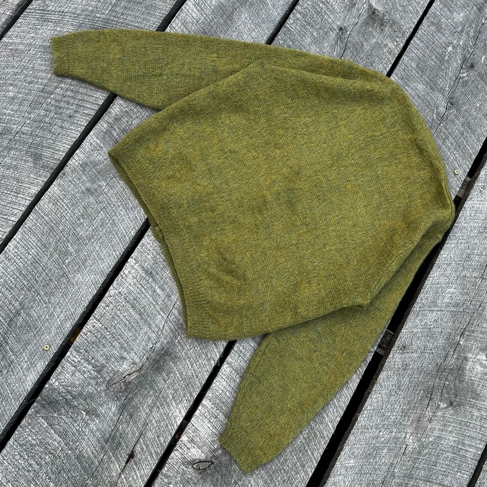 Vintage 60s Perth Ltd. Kurt Kobain Mohair Cardigan - Picture 4 of 4